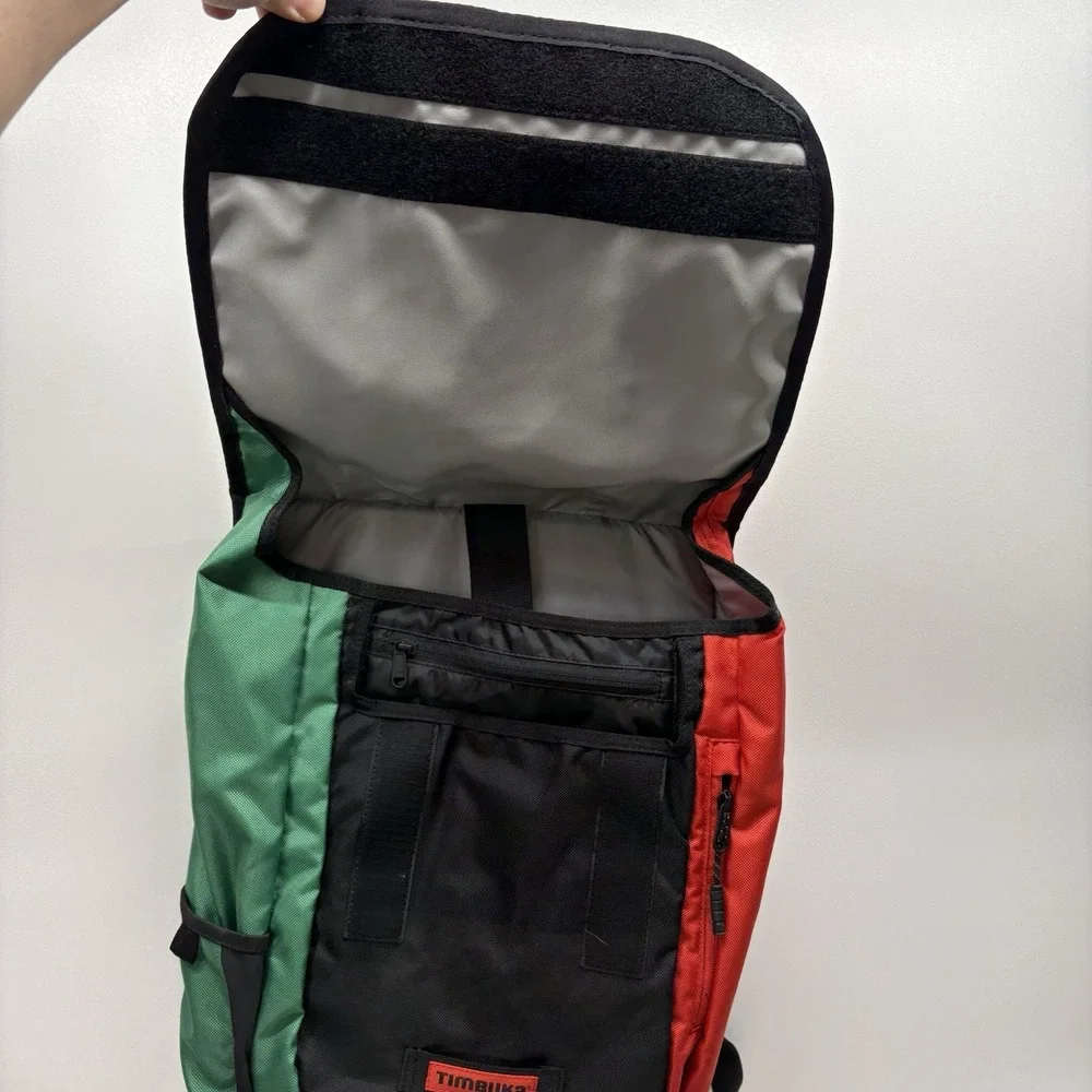 Timbuk2 Rasta Green Yellow Red Laptop Backpack Messenger Style Travel School Bag